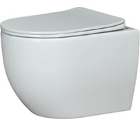 Подвесной унитаз Ceramicanova MIA Rimless с крепежом, с сиденьем-крышкой с микролифтом CN1805