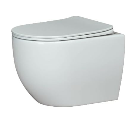 Подвесной унитаз Ceramicanova MIA Rimless с крепежом, с сиденьем-крышкой с микролифтом CN1805