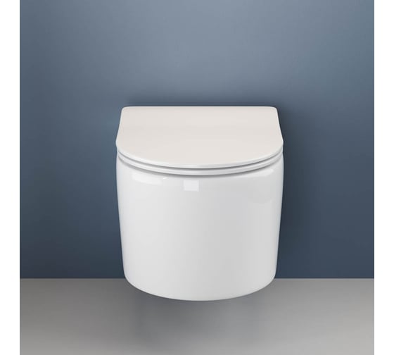 Подвесной унитаз Ceramicanova MOMENTS Rimless с крепежом, с сиденьем-крышкой с микролифтом CN3003