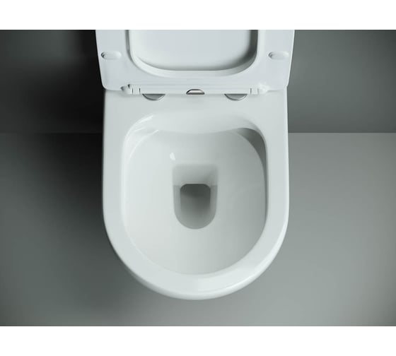Подвесной унитаз Ceramicanova MONO Rimless с крепежом, с сиденьем-крышкой с микролифтом CN1905