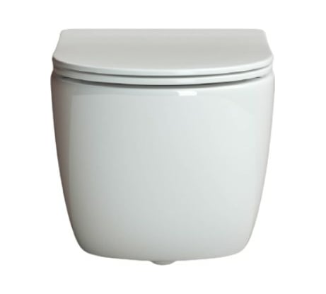 Подвесной унитаз Ceramicanova FORMA Rimless с крепежом, с сиденьем-крышкой с микролифтом CN3009