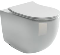 Напольный пристенный унитаз-соло Ceramicanova METROPOL Rimless CN4004