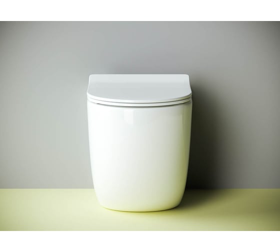 Напольный пристенный унитаз-соло Ceramicanova METROPOL Rimless CN4004