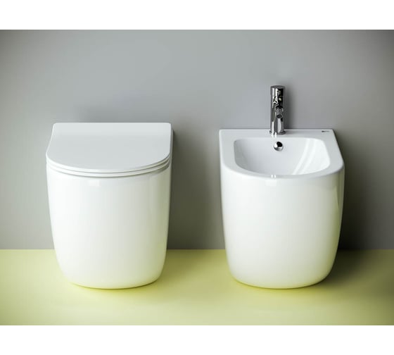 Напольный пристенный унитаз-соло Ceramicanova METROPOL Rimless CN4004