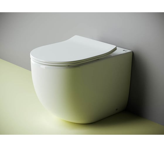Напольный пристенный унитаз-соло Ceramicanova METROPOL Rimless CN4004