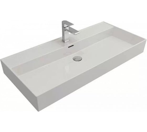Накладная раковина Bocchi Milano - 100 см, цвет белый 1378-001-0126 1