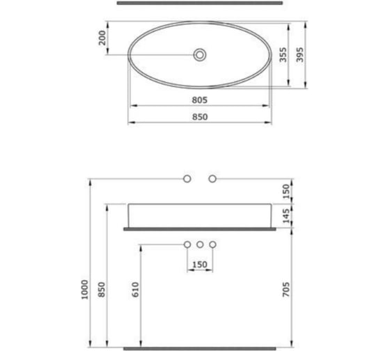 Раковина Bocchi Vessel Lavabo черная 1014-005-0125