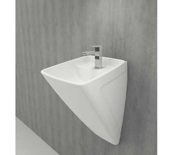 Навесная раковина Bocchi Firenze c переливом, 1 отверстие под смеситель, белый 1082-001-0126