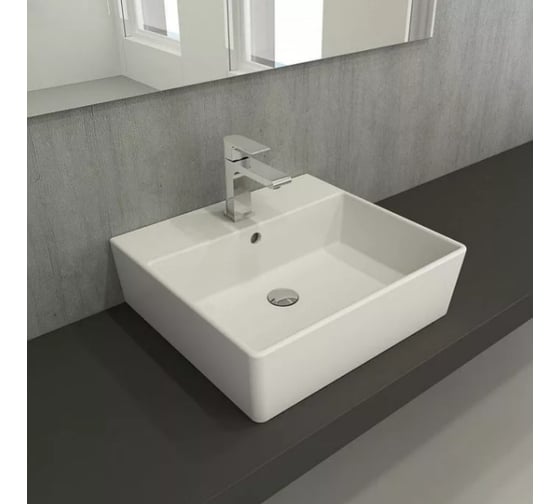 Накладная раковина Bocchi Milano - 50 см, цвет белый 1216-001-0126