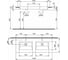 Двойная накладная раковина Bocchi Milano размер 1200x475 мм, цвет белый 1111-001-0126 2