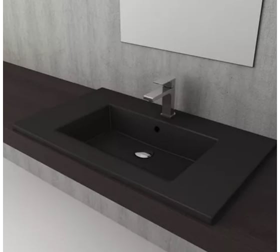 Раковина Bocchi Milano 1000x475 мм, черная матовая 1105-004-0126