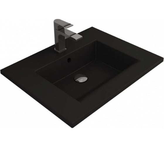 Раковина Bocchi Milano 615х475 мм, черная матовая 1161-004-0126