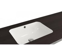 Раковина Bocchi Scala 550х410, c переливом, без отверстия под смеситель, установка под стол, белый 1006-001-0125