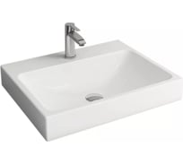 Накладная раковина Bocchi Scala Arch 600х480, 1 отверстие под смеситель, белый 1077-001-0126