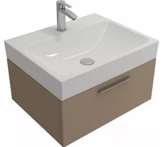 Накладная раковина Bocchi Scala Arch 600х480, 1 отверстие под смеситель, белый 1077-001-0126