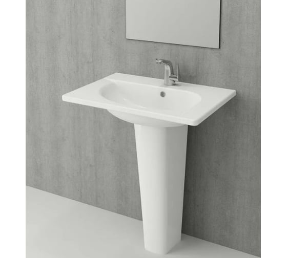 Раковина Bocchi Taormina Arch 650х450, 1 отверстие под смеситель, белый 1009-001-0126