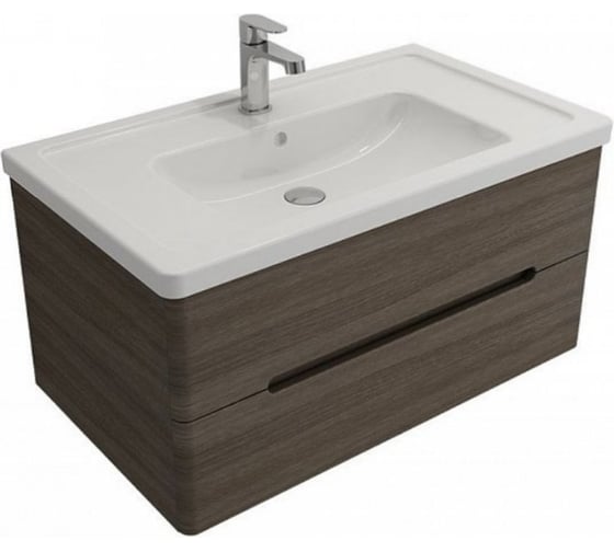 Раковина Bocchi Taormina Pro 850х490, c переливом, 1 отверстие под смеситель, белый 1008-001-0126