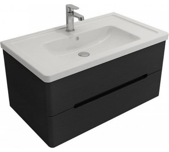 Раковина Bocchi Taormina Pro 850х490, c переливом, 1 отверстие под смеситель, белый 1008-001-0126