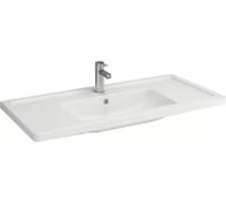 Раковина Bocchi Taormina Pro 1000х490 c переливом, 1 отверстие под смеситель белый 1118-001-0126