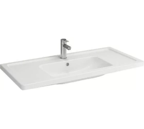 Раковина Bocchi Taormina Pro 1000х490 c переливом, 1 отверстие под смеситель белый 1118-001-0126 1