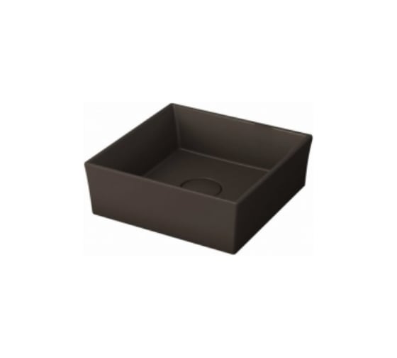 Раковина Bocchi Vessel размер 38x38 см, с керамической крышкой, цвет матовый коричневый 1173-025-0125 1