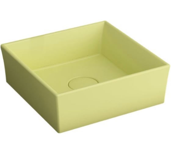 Раковина Bocchi Vessel размер 38x38 см, с керамической крышкой, цвет матовый желтый 1173-026-0125 1