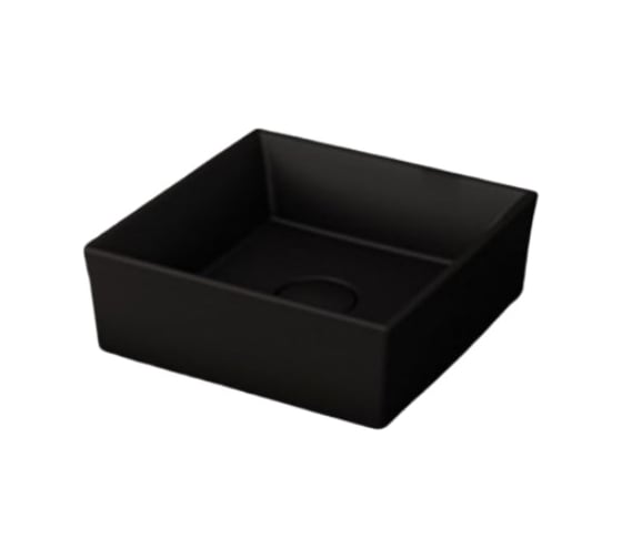Раковина Bocchi Vessel размер 38x38 см, с керамической крышкой, цвет черный матовый 1173-004-0125 1