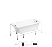 Акриловая ванна Wellsee 150х80 см FreeDom 2.0 в наборе 4 в 1 20212787R
