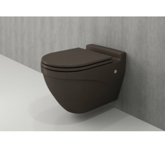 Подвесной унитаз Bocchi Taormina Arch 535х360, матовый, коричневый 1012-025-0129