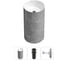 Напольная раковина отдельностоящая Wellsee Chalice Perfection в наборе 3 в 1, раковина-моноблок из акрила, цвет матовый серый мрамор / белый глянец 20212932R 1