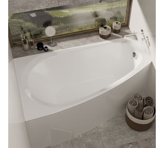 Ванна ALBA SPA Baline асимметричная, левая, 150x90 ВАС013000Л100