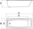 Ванна ALBA SPA Valencia прямоугольная, 150x70 ВПР0050000100 5