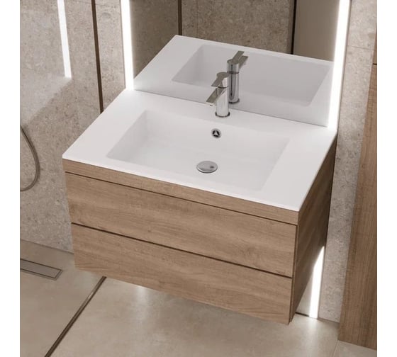 Раковина Paola Nero белая 800 ST-W