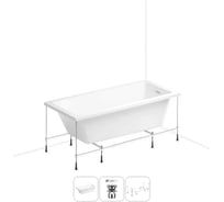 Акриловая ванна Wellsee 180х85 см FreeDom 2.0 в наборе 3 в 1 20212771R