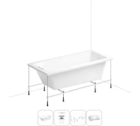 Акриловая ванна Wellsee 180х85 см FreeDom 2.0 в наборе 4 в 1 20212786R