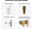 Напольная раковина отдельностоящая Wellsee Chalice Perfection в наборе 4 в 1, раковина-моноблок из акрила, цвет матовый белый 20212902R 11