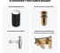 Напольная раковина отдельностоящая Wellsee Chalice Perfection в наборе 4 в 1, раковина-моноблок из акрила, цвет матовый черный / белый глянец 20212914R 11