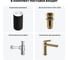 Напольная раковина отдельностоящая Wellsee Chalice Perfection в наборе 4 в 1, раковина-моноблок из акрила, цвет матовый черный / белый глянец 20213024R 12