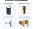 Напольная раковина отдельностоящая Wellsee Chalice Perfection в наборе 4 в 1, раковина-моноблок из акрила, цвет матовый черный мрамор / белый глянец 20212926R 11