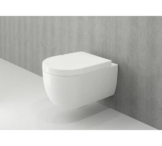 Подвесной унитаз Bocchi V-Tondo цвет белый, в комплекте с крепежной арматурой 1416-001-0129