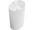 Напольная раковина отдельностоящая Wellsee Coquillage в наборе 4 в 1, раковина-моноблок из акрила, цвет матовый белый 20213145R 2