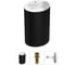 Напольная раковина отдельностоящая Wellsee Coquillage в наборе 3 в 1, раковина-моноблок из акрила, цвет матовый черный / белый глянец 20213156R 1