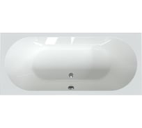 Акриловая ванна Радомир "ВАЛЬС 190x90", рама-подставка, фронтальная панель, слив-перелив автомат с сеточкой (хром, с сифоном) 1-01-2-0-1-194К