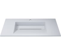 Раковина для ванной uperwood Next_100 см, прямоугольная, белая глянцевая RNext100wg