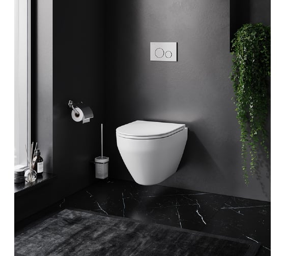 Подвесной унитаз AM.PM Spirit V2.0 Plus FlashClean C701700BWH
