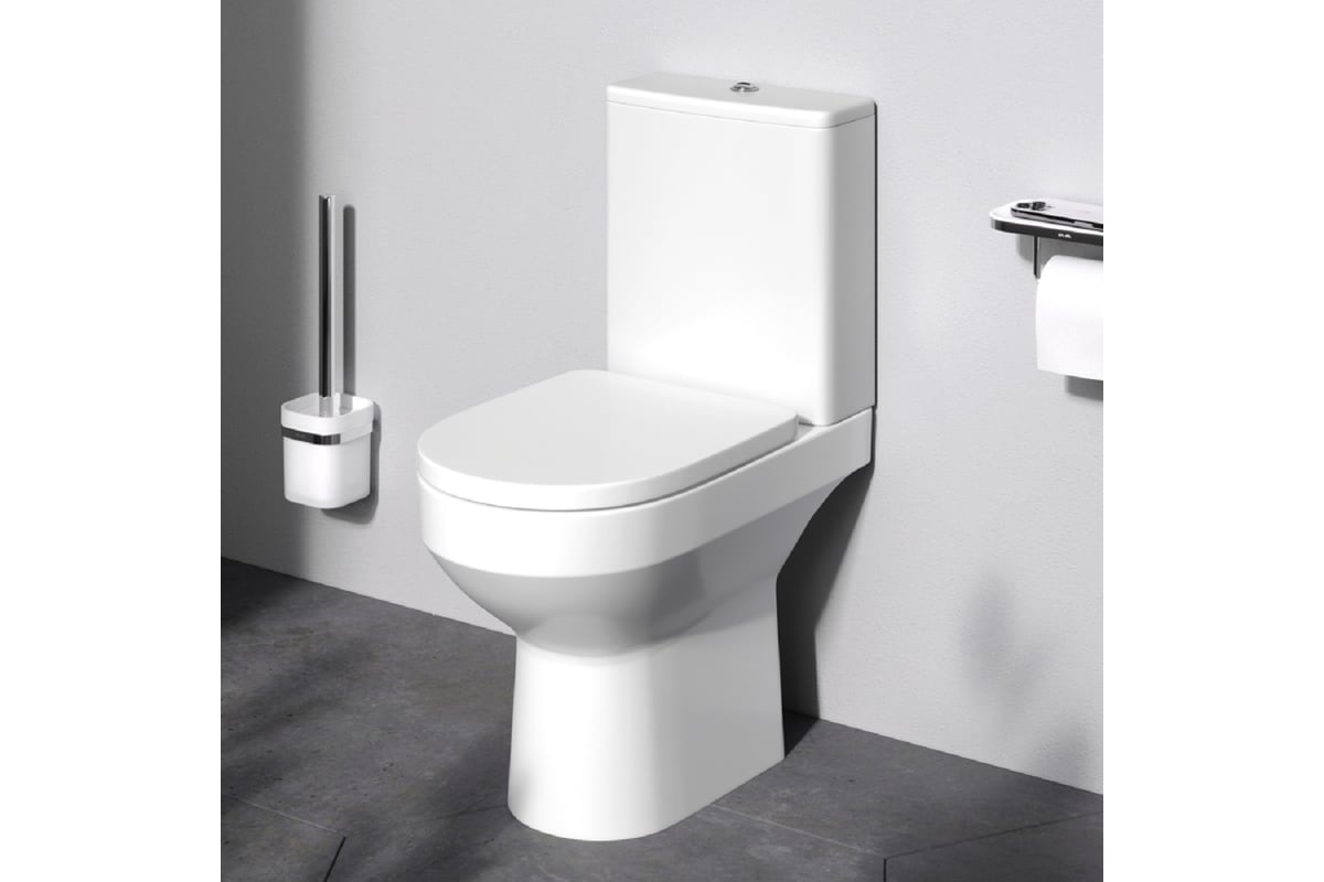 Унитаз-компакт AM.PM Spirit V2.0 Plus FlashClean C708600BWH - выгодная ...