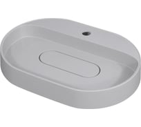 Раковина для ванной накладная кварцевая uperwood Tanos Quartz_55 см, овальная, с декоративной накладкой, жасмин 291030521