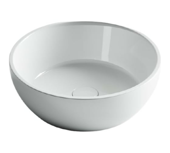 Умывальник чаша Ceramicanova Element накладная круглая, 410х410х145 мм CN6021