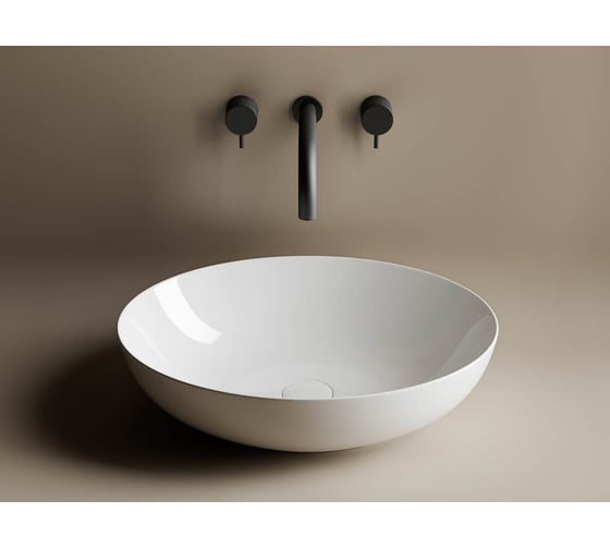Умывальник чаша Ceramicanova Element накладная, овальная 520х395х130 мм CN6017