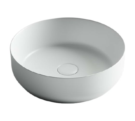 Умывальник чаша Ceramicanova Element накладная круглая, 390х390х120 мм CN6022